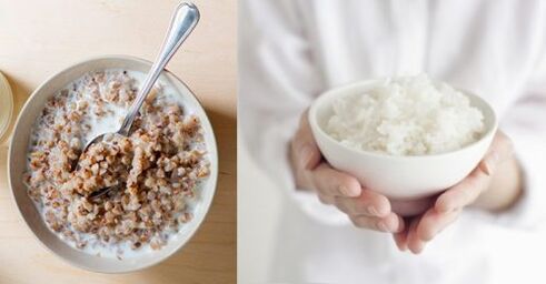 Keto diyetinden çıkmak için karabuğdaylı pirinç lapası