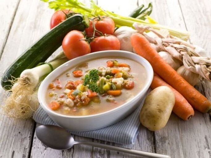 Gastrit için sebze çorbası